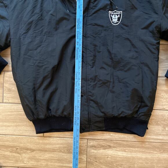 Vintage Oakland NFL LA Las Vegas Raiders Starter Football Jacket Size XL - Picture 5 of 11